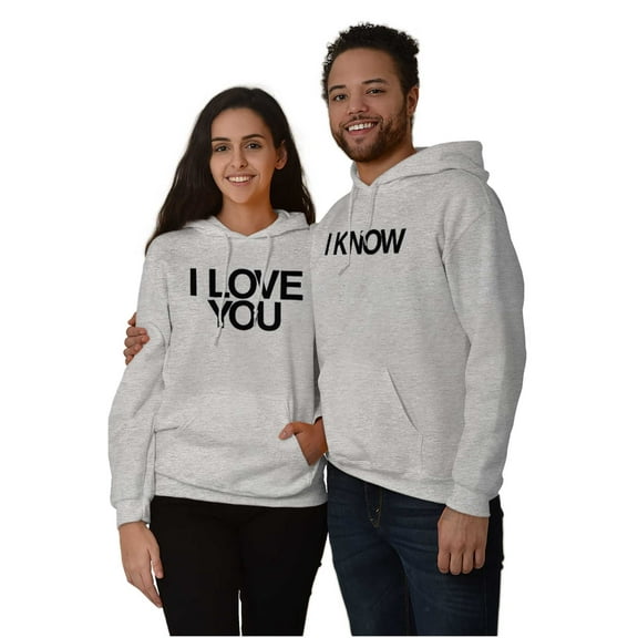 Famous Movie Quote Couples Matching Unisex Plus Fleece Graphic Hoodie Brisco Brands 2X