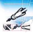 thumbnail image 4 of Barco Dual Agua Alimentación Motor Motor Earmuffs Durable Dos Copas Rectangulares Accesorios de Barco de Flujo Doble Para Navegar Yacht Marina Negro seitruly VI001918-00, 4 of 6