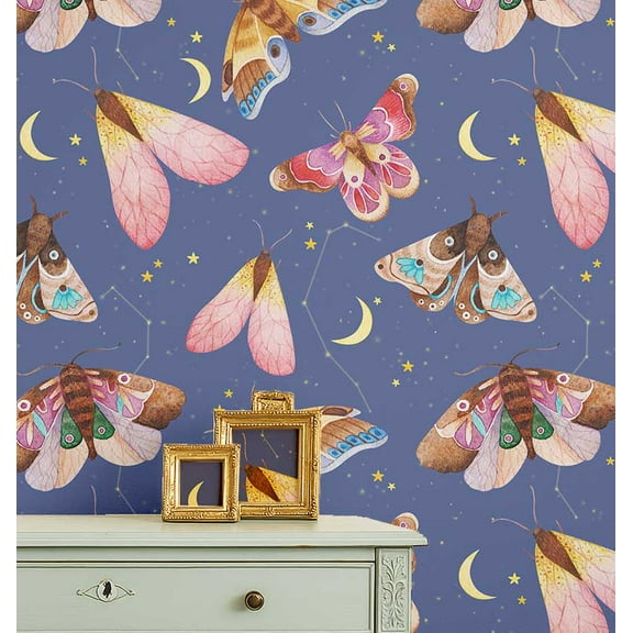 S4Sassy Animal Wallpaper - Blue Wall Covering, 25" X 120" Self-Adhesive Plain Vinyl Wallpaper, Wallwrap, Easy Diy Wall Covering For Kids Bedroom, Kids Room Decor, Playroom