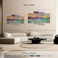 thumbnail image 4 of Elephant Stock Rainbow Skies Wall Art - Horizontal Multi Panel Canvas - Living Room Wall Decor - Beach Multi Panel - Turquoise And Purple Decor By Emily Louise Heard - 68" x 42", 4 of 7