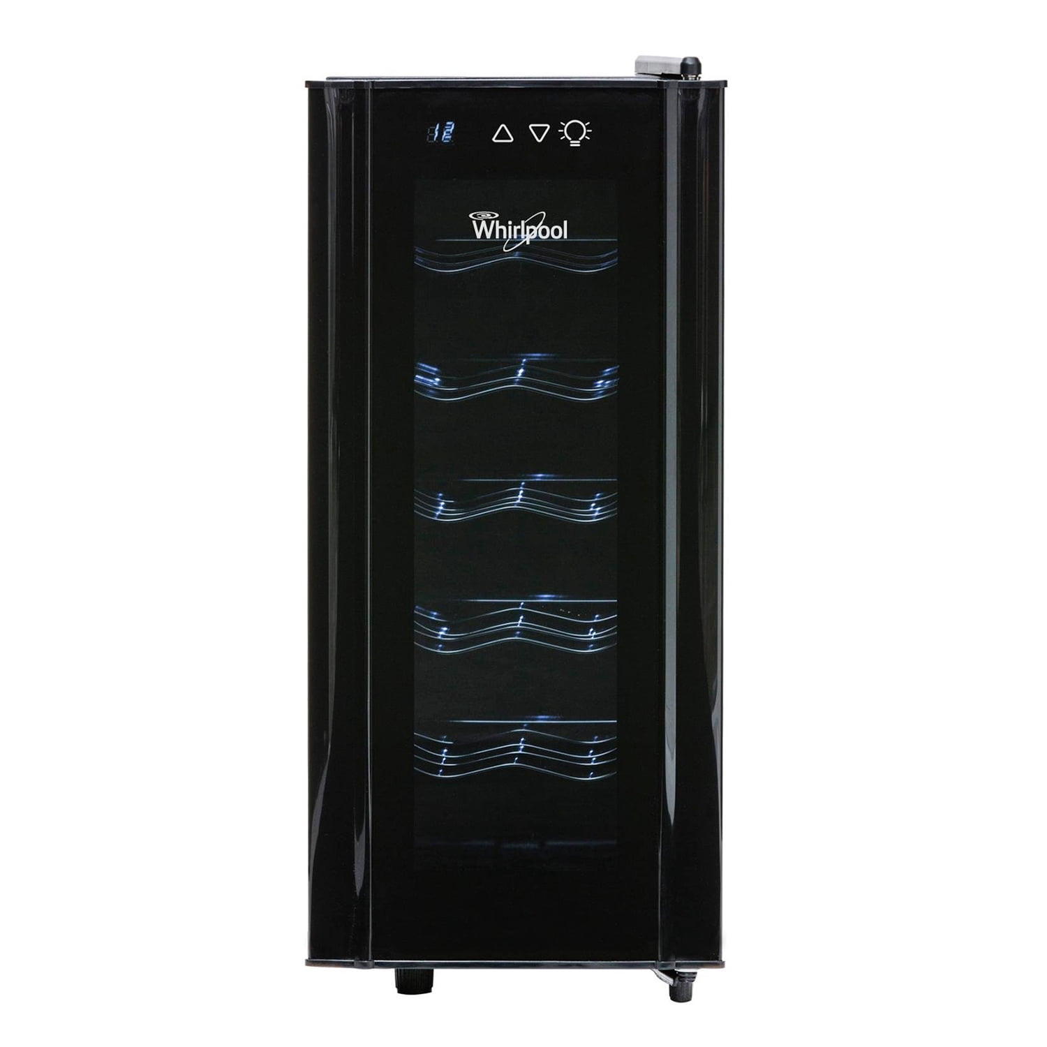 Cava de Vino Whirlpool 12 Botellas Temperatura Ajustable WW2001B Color: negro