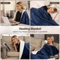 thumbnail image 2 of Electric Blanket with Automatic Shut-Off and 6 Temperature Levels 38C - 50C / 2H-10H/120W Heat Blanket Electric Heat Pad Washable Warm Comfortable Saf, 2 of 5