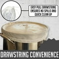 thumbnail image 4 of Allume 2Pcs Brew Bag, Extra Large (26" x 22") Straining Bag, Reusable Cold Brew Bags Fine Mesh Bag for Fruit Cider Apple Grape Wine Press Drawstring Straining Brew in a Bag White, 4 of 8