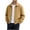 Gold, variant on Jackets for Men Turndown Collar Solid Color Loose Comfortable Jackets Zip Up Long Sleeve Casual Top