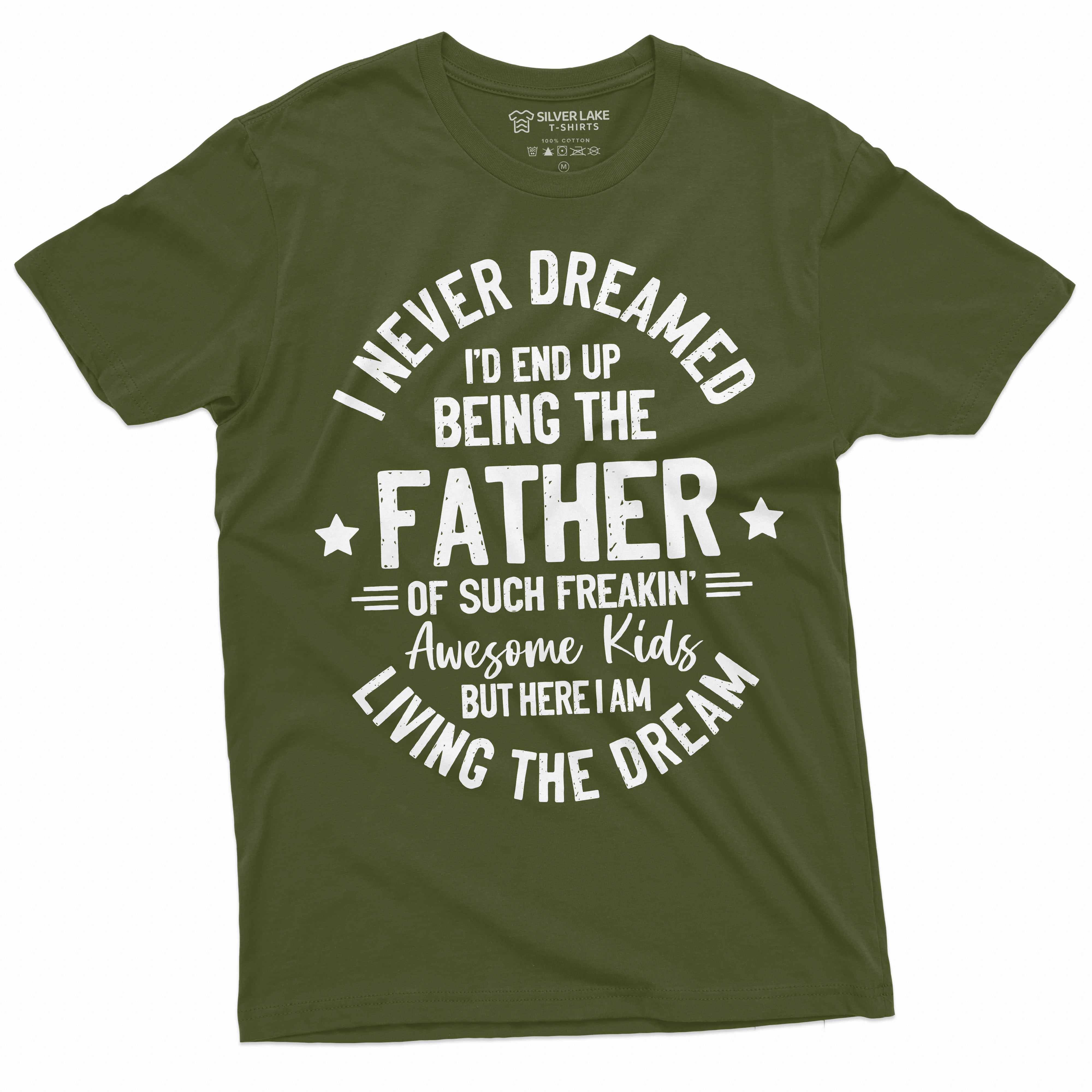 Men'S Father'S Day Humor Shirt Gift For Husband Papa Daddy Shirt Gift From  Kids Daughter Son T-Shirt (4X-Large Military Green) - Walmart.Com