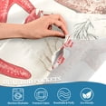 thumbnail image 4 of Yayeee Kitchen Valance Rod Pocket 54" x 18" Living Room Window Curtain, Brown Starfish, 4 of 6