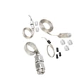 thumbnail image 1 of Ruiboury Kit de Manchon de Tuyau Tressé 8092 Flexible Résistant à l'Usure Remplacement Universel Pièces Argentées Résistant Argent 5cm, 1 of 5