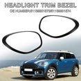 thumbnail image 2 of 1 par de bisel de recorte de faros delanteros para Mini Cooper Countryman 2011-2016 No. 51139801573/51139801574, 2 of 7