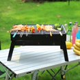 thumbnail image 5 of Outdoor Foldable Barbecue Rack Portable Heat Resistance BBQ Holder for Camping, 5 of 5