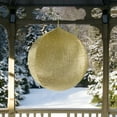 thumbnail image 2 of Northlight Inflatable Tinsel Commercial Outdoor Christmas Ball Ornament Decoration - 27.5" - Gold, 2 of 3