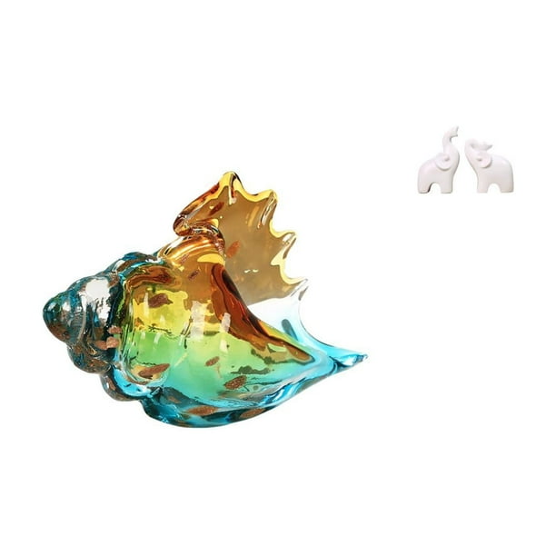 Figura de de de cristal, decoración artística única de animales marinos, estatua artesanal, adorno para el hogar, la oficina, la ent