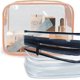 thumbnail image 5 of Bolsa de artículos de tocador transparente, bolsa de viaje para cosméticos y maquillaje para mujeres y hombres, bolsa de artículos de tocador de PVC, 5 of 5
