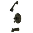 thumbnail image 1 of Kingston Brass KB3635AL Pressure Balance Tub & Shower Faucet - Oil Rubbed Bronze, 1 of 1