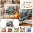 thumbnail image 2 of Seasonal Accent Pillows Set of 2 Pillow Covers Fall Pumpkin Decorative Throw Pillows Rustic Farmhouse Decor for Couch Living Room, 2 of 9