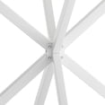 thumbnail image 2 of Cross Leg Round Dining Table, 47.24'' Modern Cross Leg Leisure Table with Two Piece Removable Top and Matte Finish Iron Legs, Coffee Table for Dining Room/ Living Room, 2 of 7