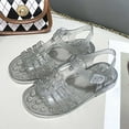 thumbnail image 2 of Mepaouo Girls Jelly Sandals Open Toe Summer Princess Dress Flats Fisherman Gladiator Kid Water Shoes, 2 of 5