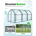 thumbnail image 6 of Quictent 95"x36"x36" Waterproof Outdoor Clear Mini Greenhouse Portable Garden Planter Hot Tunnel House PVC Cover (Clear), 6 of 8