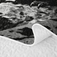thumbnail image 5 of Metsweet Animal Dragon Bed Spread Queen, Japanese Style Queen Coverlet Set, Black White Gray, 5 of 7