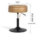thumbnail image 4 of Homebeez Storage Ottoman Vanity Stool,360°Swivel Height Adjustable Foot Stool,Modern Accent Stools for Bathroom Living Room, 4 of 8