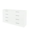 thumbnail image 3 of 8 Drawer Double Dresser for Bedroom, Wide Storage Cabinet for Living Room Home Entryway, White, 3 of 5