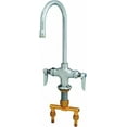 thumbnail image 2 of T&S Brass - Double Pantry Faucet, Single Hole Base, Swivel/Rigid Gooseneck, Stream Regulator, 2 of 3