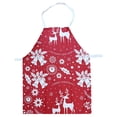 thumbnail image 2 of Tabliers de Noël, Tablier de Cuisine de Noël pour la Famille, Tablier de Cuisine de Noël pour Femmes Hommes, Tabliers de Cuisine de Noël Rouges, Tablier de Fête Père Noël Décorations de Chef, 2 of 6