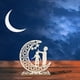 thumbnail image 2 of Luz de noche artesanal, luces LED de madera 3D hechas a mano con forma de luna y estrella, decoración de lámparas para Ramadán Mubarak, adornos para fiestas en el hogar, dormitorio, regalo de Eid, 2 of 4