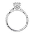 thumbnail image 3 of Unique Moments 2.50 ct Lab Grown Pear Diamond Infinity Solitaire Engagement Ring 10K White Gold, 3 of 5