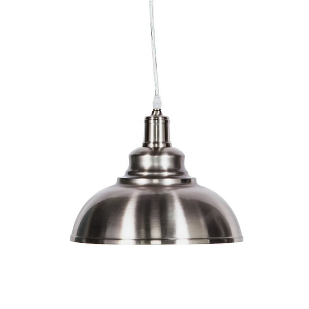 Southern Enterprises Morova Bell Pendant Lamp Com - Silver Bell Pendant Light