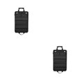 thumbnail image 1 of Eigraketly Bolsa enrollable para herramientas resistente al desgarro - Correa ajustable impermeable portátil Bolsa de herramientas de tela para negro 2piezas, 1 of 6