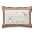 thumbnail image 2 of Creative Products All We Need Is Love 14x20 Spun Poly Pillow, 2 of 3