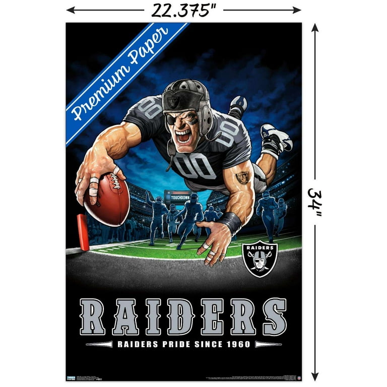 NFL Las Vegas Raiders – End Zone 20 Wall Poster, 22.375' x 34'