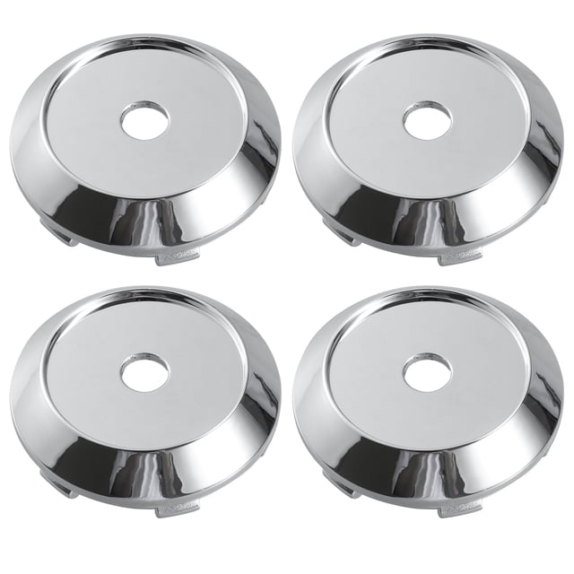 70mm 6 Clips Rueda Llanta Cubo Centrales Tapas Cubierta Plateado Tono - 4uds