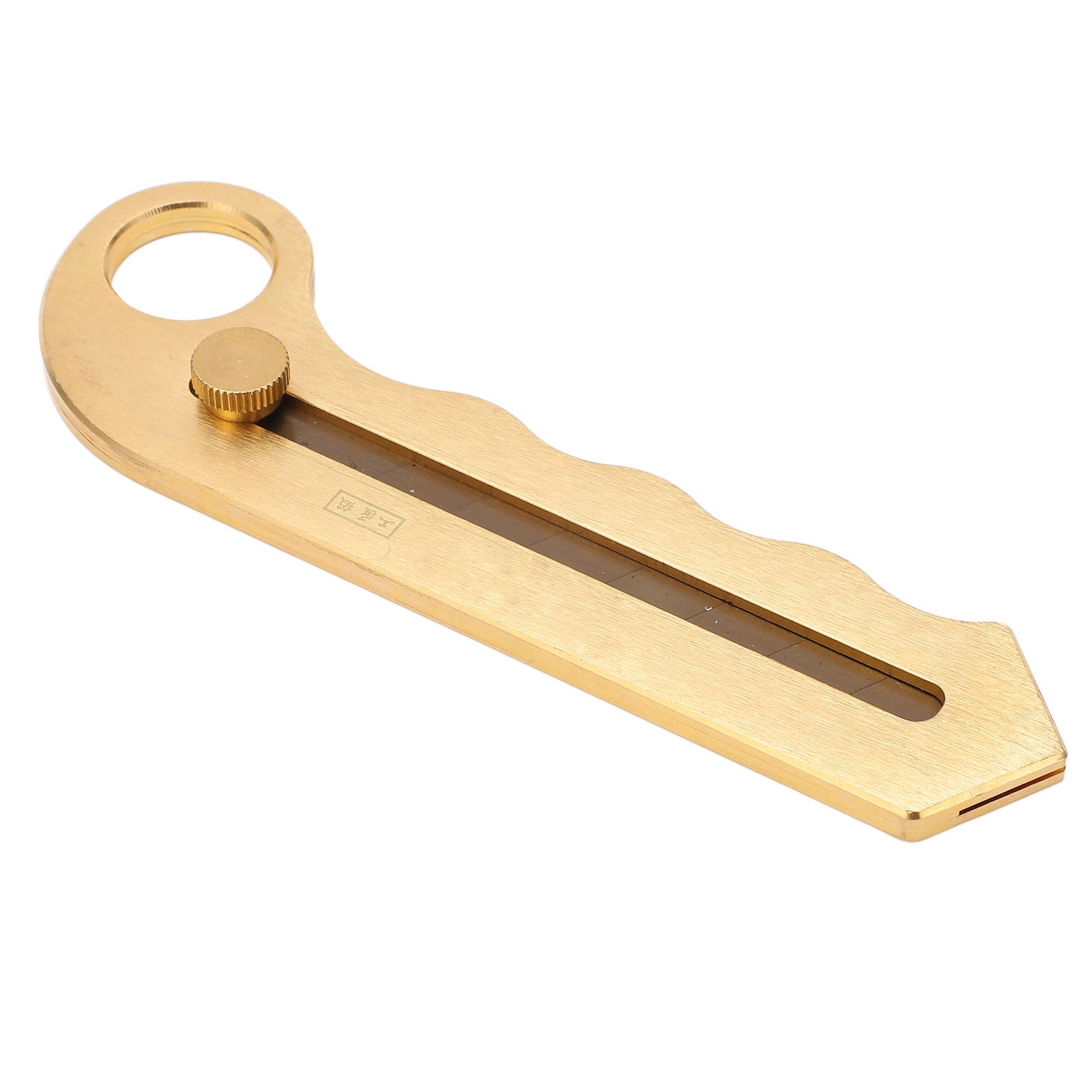 NFTIGB Utility Knife Pure Copper Heavy Duty Golden Retractable Snap Off Wallpaper Knife for Cutting 3.94 inches / 10 cm Blade