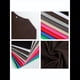 thumbnail image 5 of Camisetas Básicas Ajustadas Informales de Cuello Redondo y Larga Acanaladas para Mujer Marrón M, 5 of 6
