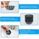 thumbnail image 5 of Moldes para tartas, 12 moldes para tartas de huevo de acero al carbono, tazas para hornear reutilizables, utensilios para hornear antiadherentes, herramientas para hornear en la cocina oso de fresa Electrónica, 5 of 6
