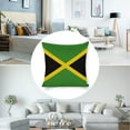 thumbnail image 3 of Jamaica Flag Linen Throw Pillow Covers Decorative Pillow Cases 18x18 inch Cushion Case Set of 4 Couch Pillows Cover for Sofa Bedroom Living Room Car, 3 of 8