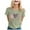 Light Green, variant on TSADFHJI Peplum Tops for Women Dressy Women's Cancer Printed T Shirt International Publicity Moon Short Sleeved Shirt Xxl Orange