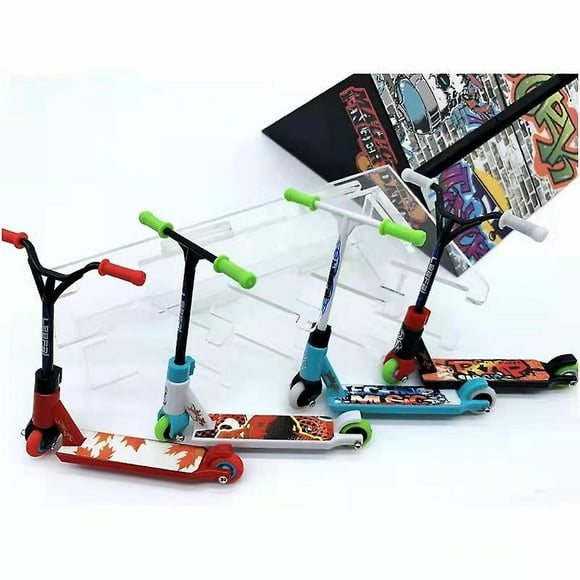 Lishi Mini Two Wheel Finger Scooters - Set of 6, Multi-colored Fingertip Movement Skateboard for Party Favors
