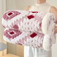 thumbnail image 6 of Flannel Double Layer Warm Throw Blanket, Soft Polyester, 59 x 39 Inches, for Couch, Office Nap, Travel, Multicolor, 6 of 7