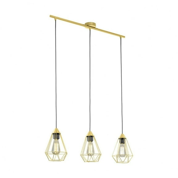 43682A-Eglo Lighting-Tarbes - 135W 3 Led Pendant In Transitional Style 10 Inches Tall And 6.3 Inches Wide