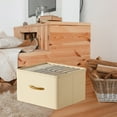 thumbnail image 6 of Harpi Closet Organizers and Storage, Foldable Storage Box Clothes and Pants Storage Basket Wardrobe Wooden Handle Fabric Storage and Organization Box, 6 of 7