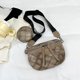 thumbnail image 1 of Bolso de pecho para mujer bolso de pecho de viaje con entramado rombal de cuero PU bolso de mensajero Simple FLhrweasw Nuevo, 1 of 9