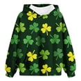 thumbnail image 6 of Mercatoo St 𝐏atricks Day Hoodies for Teen Girls Long Sleeve Oversized Sweatshirts Shamroc𝐤 Tops Trendy Tween Girl Irish, 6 of 8