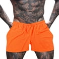 thumbnail image 2 of PEASKJP Shorts de Course pour Hommes, Randonnée Décontractée, Shorts Cargo Tactiques Militaires avec Multi-Poches, Orange TTG, 2 of 3