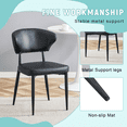 thumbnail image 5 of Black Minimalist Ergonomic Dining Chair, With A Curved Backrest For Comfortable Design,Unlocking A Comfortable And Minimalist New Sitting Posture. A Pack Of 4.Available In Black And White., 5 of 12