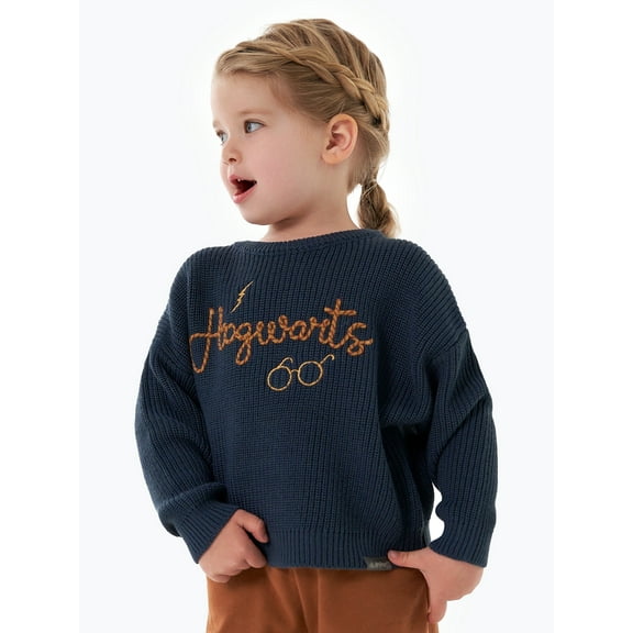 Modern Moments x Harry Potter Toddler Neutral Sweater, Sizes 12M-5T