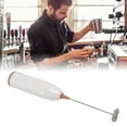 thumbnail image 1 of Milk Frother Handheld, Stainless Steel Automatic Handheld Milk Foam Frother Handheld Coffee Frother Handheld Quickly Produce Foam for Hot Chocolate, Milkshakes, Matcha, Mixed, 1 of 7