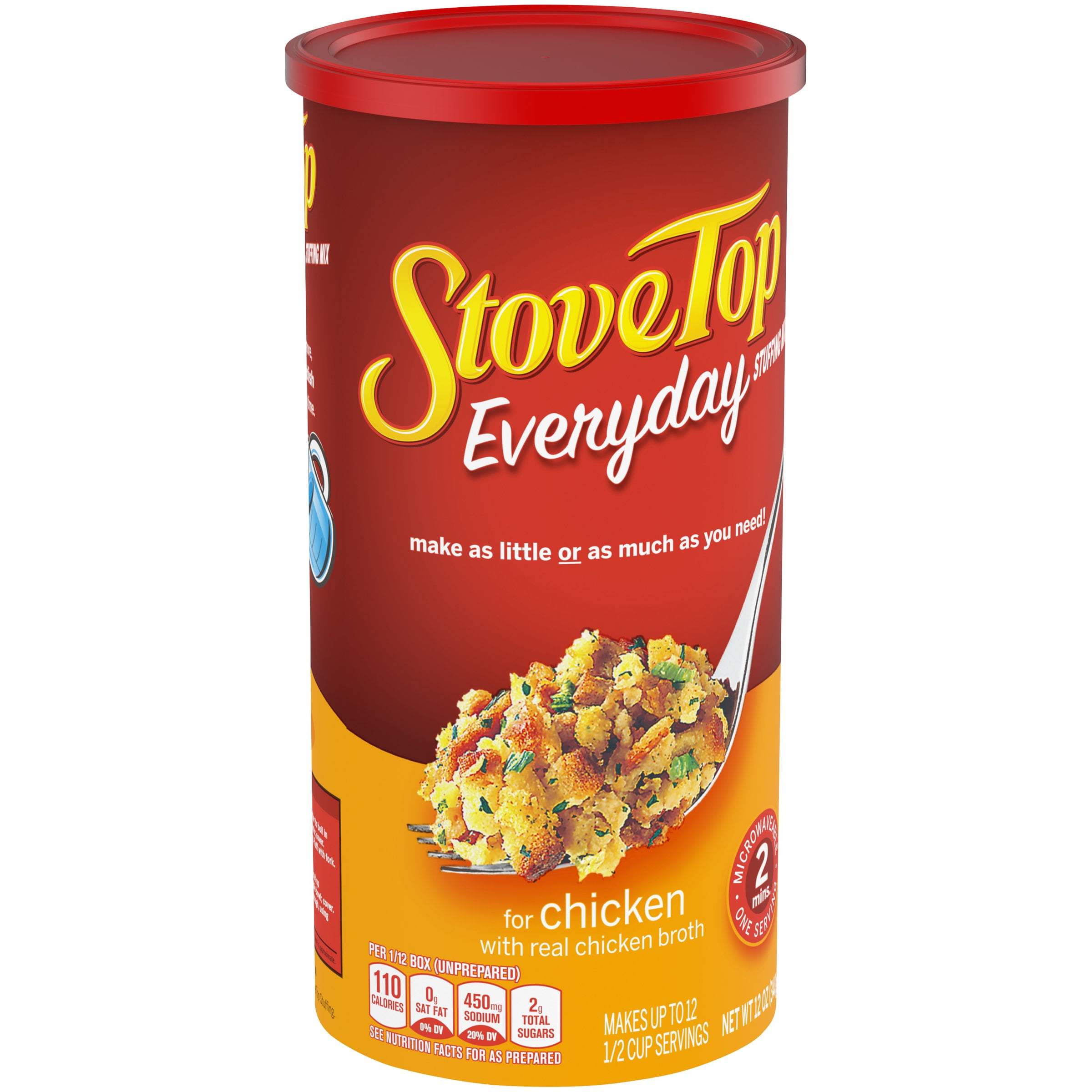 Kraft Stove Top Everyday Stuffing Mix for Chicken, 12 oz Can Walmart