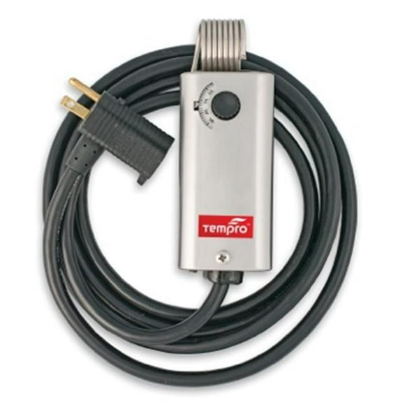 Tempro TP515 Tension de la Ligne 35 à 95 Degrés F 6 Pi SPST Thermostat